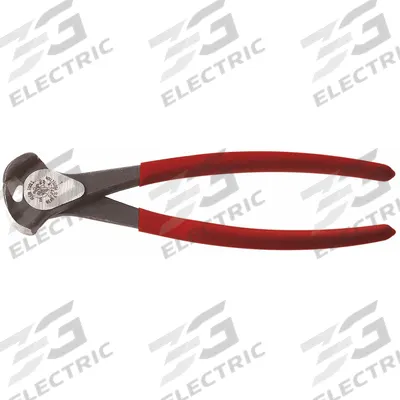 KLEIN TOOLS End Cutting Nippers: 8 1/2 in Overall Lg, 1 3/16 in Jaw Wd, Steel - General Purpose Nippers