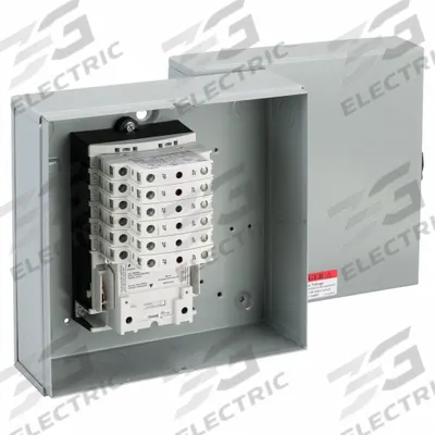 GE Lighting Magnetic Contactor: 12 Poles, 120V AC, 30 A, 2-Wire - Enclosed Electrically Held Lighting Contactors