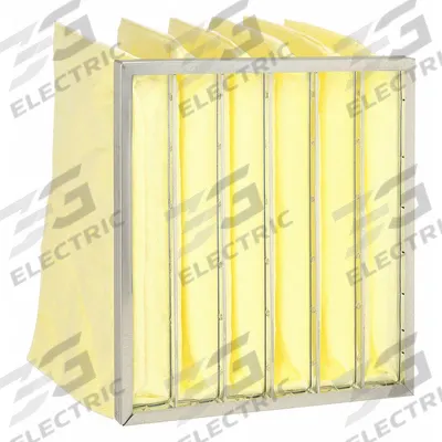 GRAINGER Pocket Air Filter: 20 in x 20 in x 12 in, MERV 14, Yellow, Synthetic - MERV 14 Pocket Air Filters