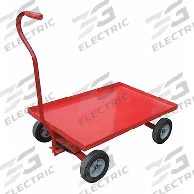 APPROVED VENDOR Wagon Truck: 1,200 lb Cap, 36 in L x 24 in W x 11 1/2 in H Deck, J-Shaped - Lipped Metal Deck Trucks