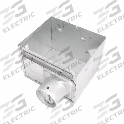 AIR KING Housing Kit: Steel, Silver, FAK100TR, 908RK2 - Housing & Finish Packs for Bathroom Exhaust Fans