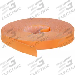 RIP-TIE Hook-and-Loop Cable Tie Roll: 30 ft Lg, 0.5 in Wd, 18 lb Tensile Strength, Orange, Polyester (MPN G-05-030-O). Key specifications — Color: Orange; Material: Polyester; Brand: RIP-TIE.