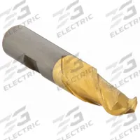 CLEVELAND Ball End Mill: High Speed Steel, TiN Coated, 2 Flute, 1/2" Mill Dia, 1" LOC, 3-1/4" OAL (MPN C39016)