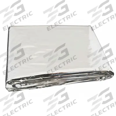 MEDSOURCE Emergency Blanket: Poly-Film, Silver, 52 in Wd - Heat-Reflective Disposable Blankets