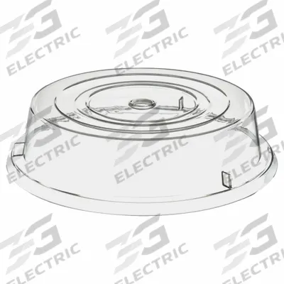 CARLISLE Plate Cover: 11 1/2 in Dia, Clear, Polycarbonate - Plate Covers