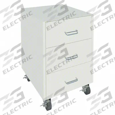 INSTOCK Mobile Cabinet: 27 1/8 in Overall Ht, 22 in Overall Dp, 18 in Overall Wd - Mobile Cabinets