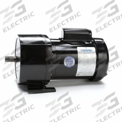 LEESON Gearmotor: Parallel, Single Output Shaft, Capacitor-Start, TEFC, 26 RPM - Parallel Shaft AC Gearmotors