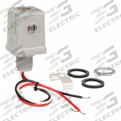 INTERMATIC Photocontrol: Thread Stem Photocell Mounting, 1/2 in Stem Dia, SPST, 120V AC - Fixed Stem-Mounted Photocells
