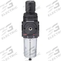 ARO Filter-Regulator: 2000 Series, 3/8 in NPT, 132 cfm, 0.3 micron, 0 psi to 140 psi, Manual Drain (MPN P39333-110). Key specifications — attr109419: ARO; attr109429: Aluminum; attr109463: No; attr109468: 2000.