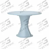 CORTECH Table: 29 in Overall Ht, 42 in Overall Dia, No Game Top, Ballast Accepted, Blue Gray, Round (MPN 670BG). Key specifications — Brand: CORTECH; Accepts Ballast: Ballast Accepted; Table Material: Polyethylene; Furniture Series: Endurance.