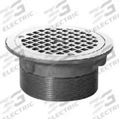 ZURN Strainer: Round, Nickel Bronze, Unfinished, 6 in Overall Dia, 2 3/4 in Overall Ht (MPN ZN400-6H-LR). Key specifications — Brand: ZURN; Includes: Clamp Device; Finish: Unfinished.