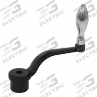 JW WINCO Crank Handle: Cast Iron w/ Steel Grip, 10 mm Bore Dia, 100 mm Handle Lg (MPN 10MC07/F). Key specifications — Brand: JW WINCO.