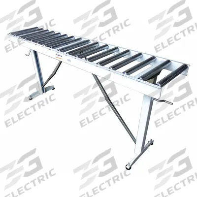 APPROVED VENDOR Material Support Table: 14 11/16 in Overall Wd, 26 1/2 in Min. Ht - Roller Material Support & Transfer Tables