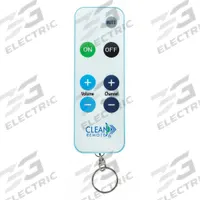 CLEAN REMOTE Remote Control: LG/Universal, CRKC1, LG TVs, White, Key Ring Tether. Key specifications — Manufacturer Part Number: CRKC1; Brand: CLEAN REMOTE; Color: White; For Use With: LG TVs; Includes: Key Ring Tether; Compatible With_Broad: LG; Remote Features - Broad: Cleanable.