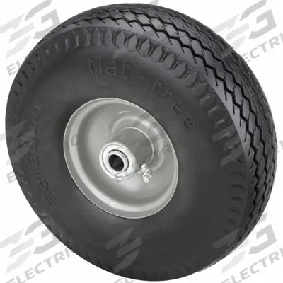 MARASTAR Flat-Free Wheel: 10 5/16 in Wheel Dia., 1 3/4 in Wheel Wd, Polyurethane - Flat-Free Polyurethane Foam Wheels