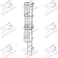 TRI-ARC Fixed Ladder with Safety Cage: 19 ft Overall Ht, 18 in Overall Wd, Steel, 20 Rungs (MPN WLFC1120). Key specifications — Brand: TRI-ARC; Assembly: Unassembled; Number of Sections: 2.
