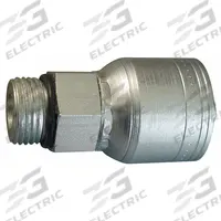 WEATHERHEAD Hydraulic Crimp Fitting: Steel x Steel, Straight, -8 For Hose Dash Size, ORB x Crimp (MPN 08Z-P08). Key specifications — attr296198: Female x Genderless; attr296199: ORB x Crimp; attr296201: 3/4"-16; attr296196: -8; attr303779: WEATHERHEAD.