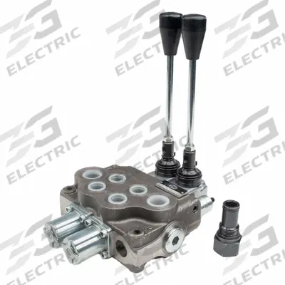 HYDRO CUSTOM Hydraulic Directional Control Valve: Four-Way / Three Positions - Manual Spool Monoblock Valves