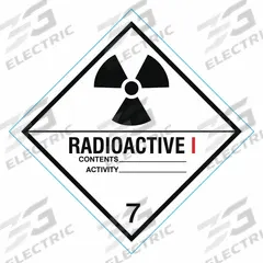 STRANCO INC DOT Container Label: Radioactive I, 4 in x 4 in, 4 in Label Ht, 4 in Label Wd, 500 PK (MPN HMSL-0050-P500). Key specifications — Brand: STRANCO INC; Message: Radioactive I.