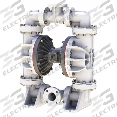 SANDPIPER Double Diaphragm Pump: Polypropylene Body, 3 in, Flange Connection, 280 gpm - Polypropylene Housing AODD Pumps