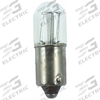 APPROVED VENDOR Incandescent Bulb: Incandescent, Miniature Bayonet (BA9s), (T) Tubular - BA9s Single-Contact Miniature Bayonet Base Lamps