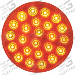 MAXXIMA Warning Light: Perimeter Flashing Warning Light, Amber, LED, 12/24V DC (MPN M42701Y). Key specifications — Operating Voltage: 12/24V DC; Number of Flash Patterns: 8; Electrical Connection: PL-3 Connector; Mount Type: Grommet; Brand: MAXXIMA; Shape: Round.