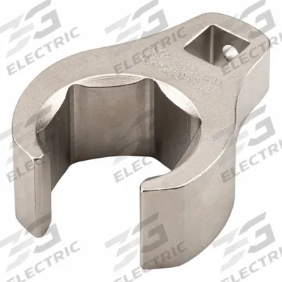 TEKTON Crowfoot Wrench: Steel, Satin Nickel, 3/8 in Drive Size, 1 1/16 in Head Size - SAE Flare Nut Crowfoot Wrenches