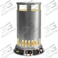 DYNA-GLO Portable Gas Floor Heater: 200,000 BtuH Heating Capacity Output, 4,700 sq ft Heating Area (MPN RMC-LPC200DG). Key specifications — Fuel Consumption: 9.28 lb/hr; Overall Dimensions - H x W x D: 26-1/8 in x 15-7/8 in x 15-7/8 in; Brand: DYNA-GLO.