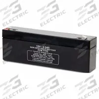 APPROVED VENDOR Sealed Lead Acid Battery: 12V DC, 2.2 Ah Capacity, 2.4 in Ht, 1.4 in Wd, 7.01 in Dp (MPN 5EFG6). Key specifications — Terminal Connection: 0.187 in Faston; Battery Cycle Type: Deep Cycle; Brand: APPROVED VENDOR; Housing Material: ABS.
