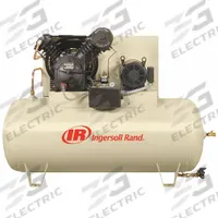INGERSOLL RAND Electric Air Compressor: 10 hp, 2 Stage, Horizontal, 120 gal, 35 cfm, 175 psi (MPN 2545E10-P-460/3). Key specifications — attr48430: INGERSOLL RAND; attr48445: 60 Hz; attr48448: Motor Starter; attr48450: 460V AC; attr48474: Three; attr48487: Horizontal.