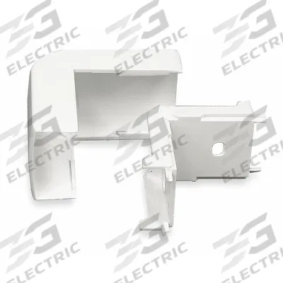 LEGRAND 90 Degrees External Elbow: PN05, 1 1/4 in Wd, 3/4 in Ht, Plastic - 90 Degree Elbows for Nonmetallic Single-Channel Raceways