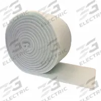 GRAINGER Air Filter Roll: 24 in x 60 in, Polyester, White (MPN 03E122460). Key specifications — Media Material: Polyester; Media Color: White; Brand: GRAINGER.