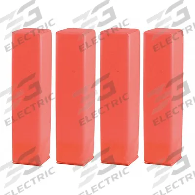 CHAMPION SPORTS Pylon Set: Vinyl-Nylon, Orange, 18 in Marker Ht, 4 in Marker Lg - End Zone Markers
