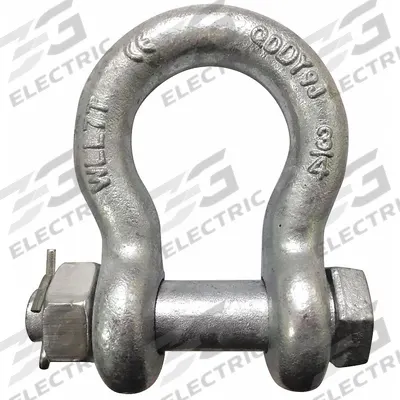 APPROVED VENDOR Anchor Shackle: Anchor Shackle, 4,000 lb Working Load Limit, Alloy Steel - High-Strength Anchor Shackles for Lifting