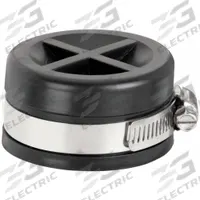 APPROVED VENDOR Round End Cap: PVC, PVC, 1 1/2 in Overall Lg, 1 Clamps Included (MPN DACAP-11/2). Key specifications — attr1286800: Above Ground; attr1281541: PVC; attr1253455: APPROVED VENDOR; attr1253479: Stainless Steel; attr1253488: PVC.