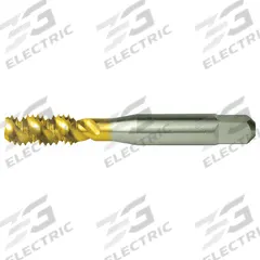 CLEVELAND Spiral Flute Tap: #8-32 UNC, H3 / 2B, 3 Flute, Bottoming Chamfer (MPN C55572)