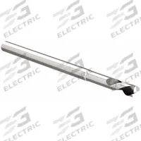 WIDIA HANITA Corner Radius End Mill: Carbide, 2 Flute, 1/8" Mill Dia, 3/16" LOC, 0.015" Rad, 2" OAL (MPN 2AF9E03020RAT UNCOATED)
