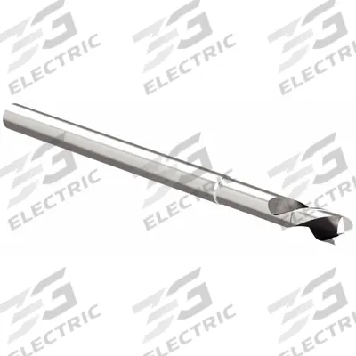 WIDIA HANITA Corner Radius End Mill: Carbide, 2 Flute, 1/8" Mill Dia, 3/16" LOC, 0.015" Rad - Reduced-Neck Carbide Corner-Radius End Mills for Aluminum