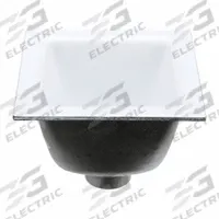 ZURN Floor Sink: 12 in Overall Wd, 6 in Sump Dp, 3 in Nominal Pipe Size, No Hub, Square, Enamel (MPN FD2375-NH3). Key specifications — Color: White; Connection Type: No Hub; Brand: ZURN; Finish: Enamel.