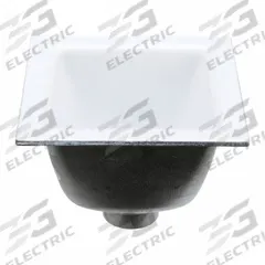 ZURN Floor Sink: 12 in Overall Wd, 6 in Sump Dp, 3 in Nominal Pipe Size, No Hub, Square, Enamel (MPN FD2375-NH3). Key specifications — Color: White; Connection Type: No Hub; Brand: ZURN; Finish: Enamel.
