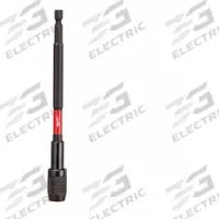 MILWAUKEE Bit Holder: Bit Holder, Impact, 1/4 in Compatible Bit Size, Hex Compatible Bit Shank (MPN 48-32-4532). Key specifications — attr1132695: Hex; attr1132691: Impact Rated; attr1132694: Magnetic; attr1132704: MILWAUKEE.