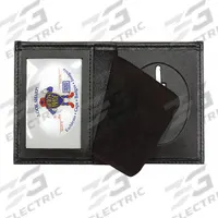 HEROS PRIDE Badge Holder: Black, Leather (MPN 9105-0001). Key specifications — attr188499: Black; attr188500: Leather; attr193746: HEROS PRIDE.