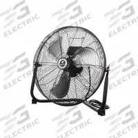 TPI COMMERCIAL Portable Fan: 18 in Blade Dia, Non-Oscillating, 3 Speeds, 21 1/2 in Ht, 22 in Wd (MPN CF-18). Key specifications — Brand: TPI COMMERCIAL; Number of Speeds: 3; Product Type: Circulating Fan; Blade Material: Aluminum; Voltage: 120V AC; Application: Commercial; Phase: Single.