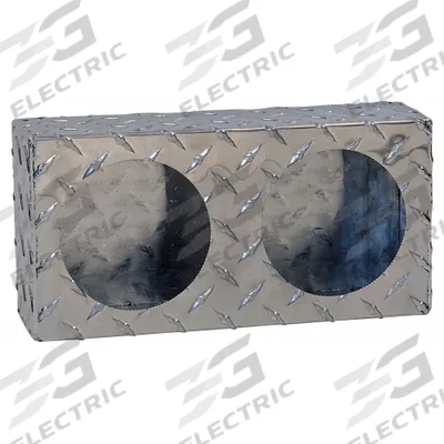 BUYERS PRODUCTS Light Box: Light Box, Gray, Aluminum, 12 in Lg, 6 in Ht - Vehicle Light Mounts & Brackets