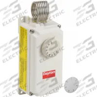 DAYTON Line Volt Mechanical Tstat: Heat or Cool, Plastic, 30