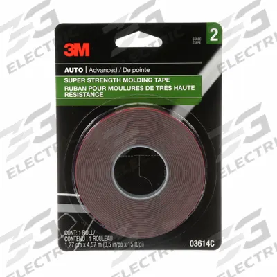 3M Molding Tape: 15 ft Lg - Molding Auto Body Tapes