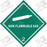 APPROVED VENDOR DOT Container Label: Non-Flammable Gas, 4 in x 4 in, 4 in Label Ht, Paper, 100 PK (MPN 8YGU4). Key specifications — Brand: APPROVED VENDOR; Message: Non-Flammable Gas.
