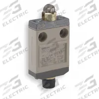 OMRON Roller Plunger Limit Switch: Roller Plunger, Metallic, Momentary, D4CC (MPN D4CC1002). Key specifications — attr1019632: OMRON; attr1019639: 4-Pin M12 Connector; attr1019655: Stainless Steel; attr1023447: D4CC.