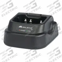 MIDLAND Single Unit Charger: Fits Midland, For BizTalk MB Series, 1 Radios Charged, 7.4 V DC, MDC400. Key specifications — Brand: MIDLAND; Compatible Radio Series: BizTalk MB; Product Type: Single Unit Charger.