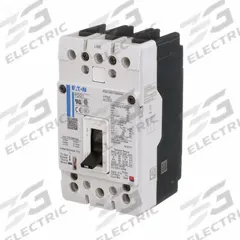 EATON Molded Case Circuit Breaker: 100 A Amps, 65kA at 480V AC, Instantaneous, ABC, Line/Load Lug (MPN PDG13M0100MSAJ). Key specifications — Series: PD Series; Max. AIR Rating: 65kA at 480V AC; Instantaneous Trip: Instantaneous; Phase Connection: ABC; Terminal Connection: Line/Load Lug; Frame Size: 1.